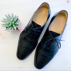 Jack Erwin Joe Black Cap Toe Oxford Dress Shoes